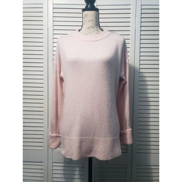 Lou & Grey Soft Knit Sweater Women's Size XS Blush Pink Long Sleeve Pullover - Picture 5 of 8